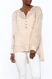  Beige Long Sleeve Blouse