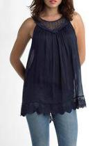  Crochet Neck Top