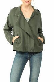  Olive Flowy Jacket