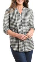  Black Plaid Tunic