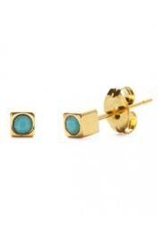  Gold Cube Studs