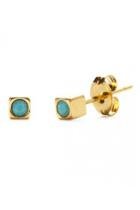  Gold Cube Studs