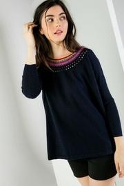  Crochet Neck Sweater