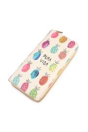  Pineapple Print Zipper Wallet