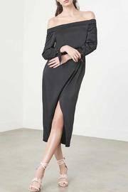  Satin Bardot Dress