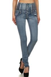  Bow-cutout Jeans