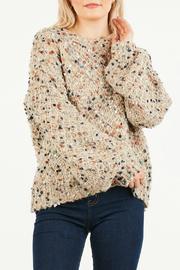  Fuzzy Cable Knit Sweater
