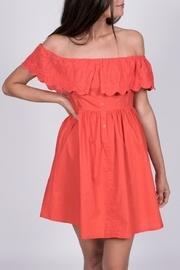  Eyelet Off-shoulder Dress