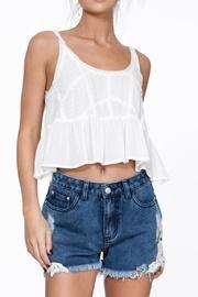 Ruffle Crochet Crop