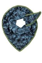  Denim Leaves Shawl