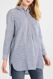  Striped Long Blouse