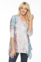  Abstract Knit Tunic