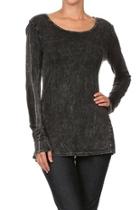  Black Lace-back Tee