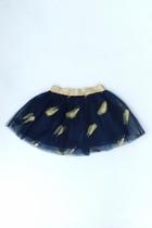 Navy Feather Skirt
