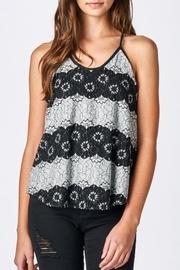  Floral Overlay Blouse