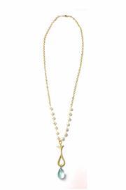  Aquamarine Drop Necklace