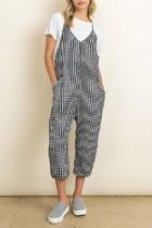  Sleeveless Gingham Jumper