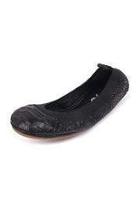  Black Croco Flat