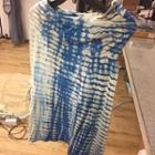  Strapless Tie Dye Dress