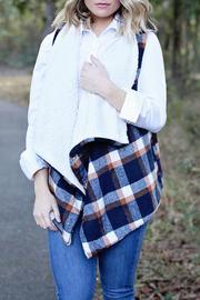  Plaid Sherpa Vest