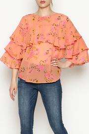  Peach Floral Top