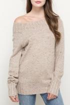  Oatmeal Sprinkled Sweater