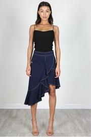  Navy Ruffle Skirt