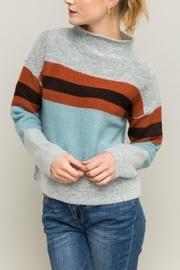  Color-block Pullover Sweater