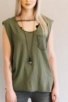  Distressed Green Tank