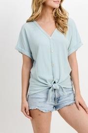  Button Down, Front Tie Top