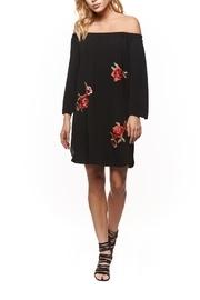  Embroidered Off-shoulder Dress