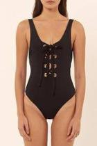  Lace Up Maillot