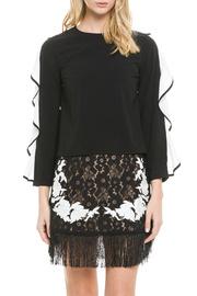  Cascading Ruffle Sleeve Blouse