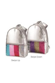  Faux Leather Reversible Sequin Backpack