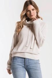  Cowl Neck Waffle Thermal