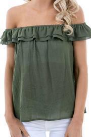  Olive Cotton Top