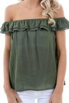  Olive Cotton Top