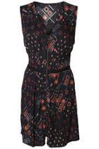  Ziper Front Dress
