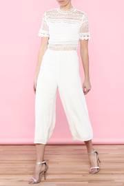 White Crochet Jumpsuit