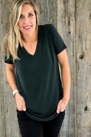  Charcoal Vneck Tee