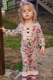  Purple Ruffle Romper