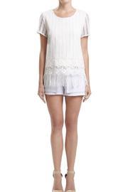  White Fringe Top