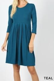 Pleated Pocket Dress