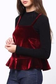  Peplum Velvet Cami