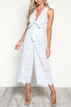  Scallop Lace Jumpsuit