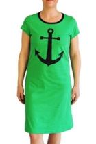  Green Anchor T-dress