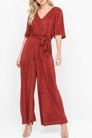  Short-sleeve Jumpsuit, Brick