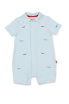  Blue Narwhal Polo Romper