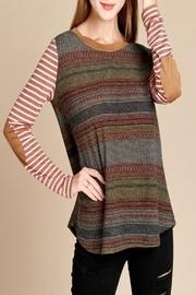  Constrasting Stripes Top