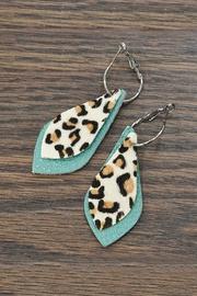  Leather Animal Print-earrings